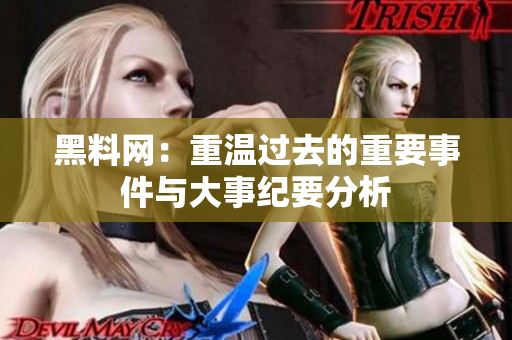 黑料网：重温过去的重要事件与大事纪要分析