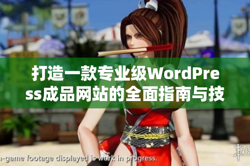 打造一款专业级WordPress成品网站的全面指南与技巧分享