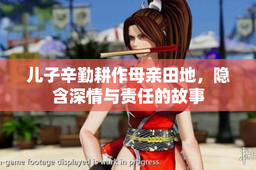 儿子辛勤耕作母亲田地，隐含深情与责任的故事