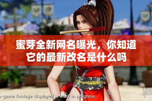 蜜芽全新网名曝光，你知道它的最新改名是什么吗