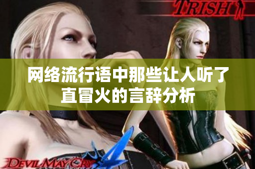 网络流行语中那些让人听了直冒火的言辞分析