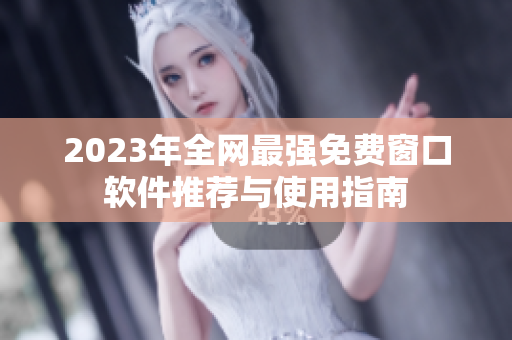 2023年全网最强免费窗口软件推荐与使用指南
