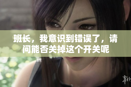 班长，我意识到错误了，请问能否关掉这个开关呢