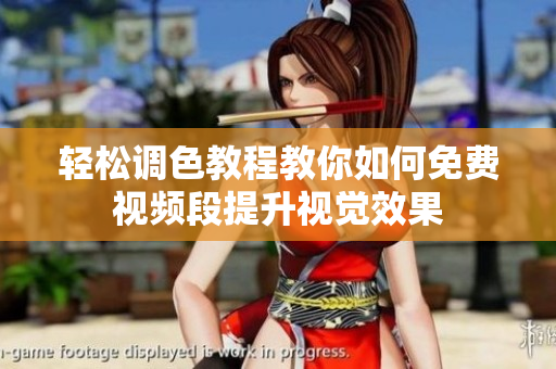 轻松调色教程教你如何免费视频段提升视觉效果