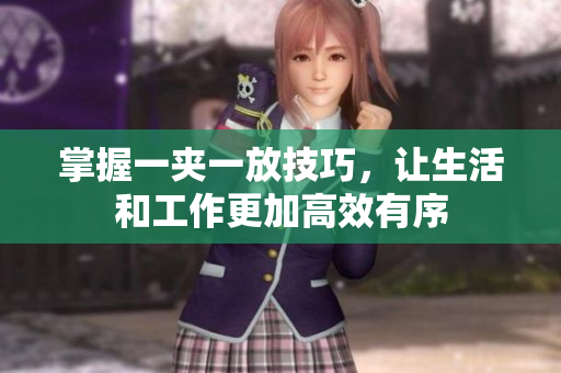 掌握一夹一放技巧，让生活和工作更加高效有序