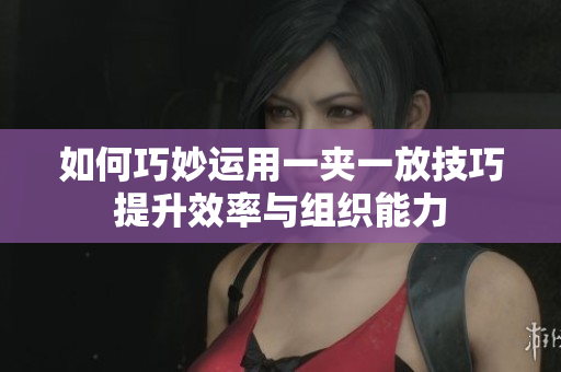 如何巧妙运用一夹一放技巧提升效率与组织能力