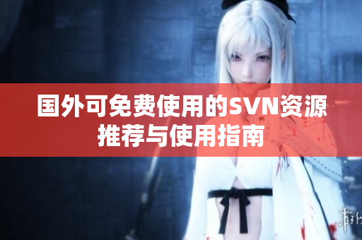 国外可免费使用的SVN资源推荐与使用指南