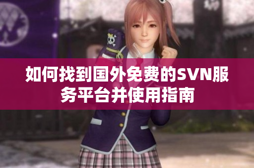 如何找到国外免费的SVN服务平台并使用指南