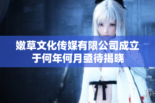 嫩草文化传媒有限公司成立于何年何月亟待揭晓