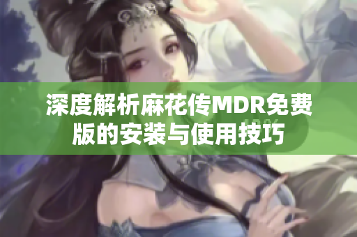 深度解析麻花传MDR免费版的安装与使用技巧
