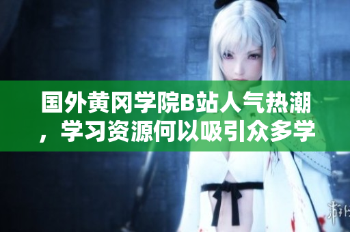 国外黄冈学院B站人气热潮，学习资源何以吸引众多学生