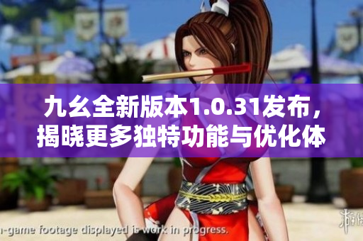 九幺全新版本1.0.31发布，揭晓更多独特功能与优化体验