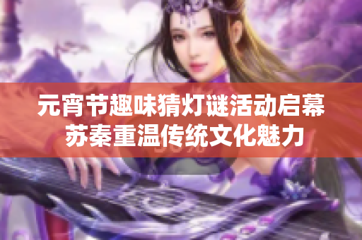 元宵节趣味猜灯谜活动启幕 苏秦重温传统文化魅力