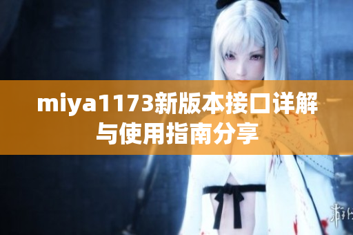 miya1173新版本接口详解与使用指南分享