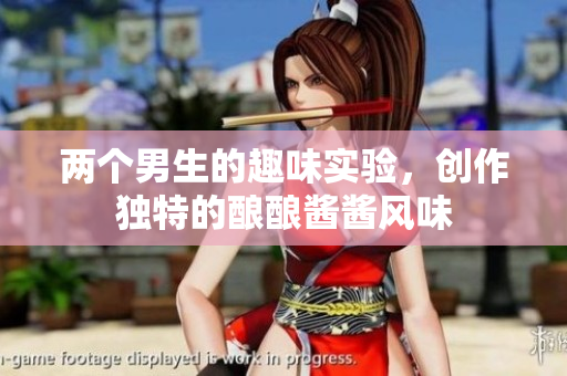 两个男生的趣味实验，创作独特的酿酿酱酱风味