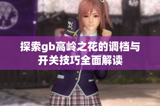 探索gb高岭之花的调档与开关技巧全面解读
