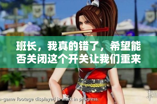班长，我真的错了，希望能否关闭这个开关让我们重来一次