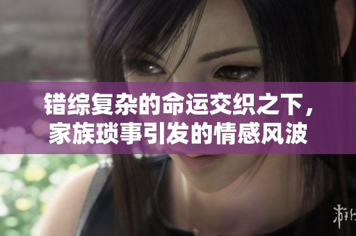 错综复杂的命运交织之下，家族琐事引发的情感风波