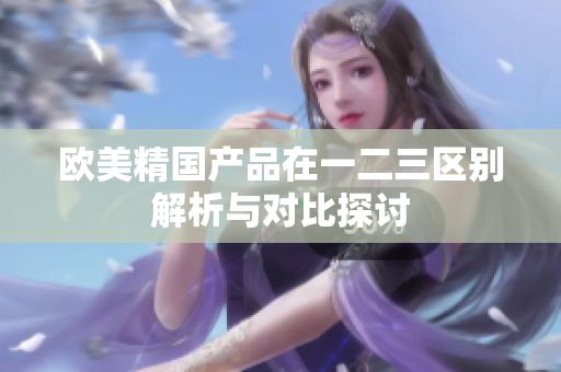 欧美精国产品在一二三区别解析与对比探讨
