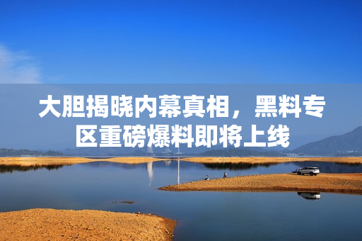 大胆揭晓内幕真相，黑料专区重磅爆料即将上线