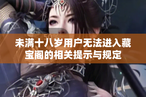 未满十八岁用户无法进入藏宝阁的相关提示与规定