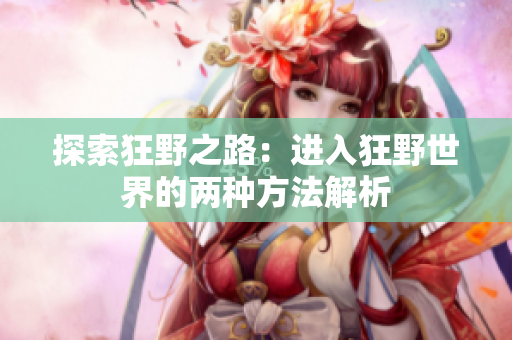 探索狂野之路：进入狂野世界的两种方法解析