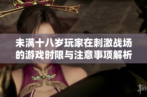 未满十八岁玩家在刺激战场的游戏时限与注意事项解析