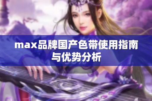 max品牌国产色带使用指南与优势分析