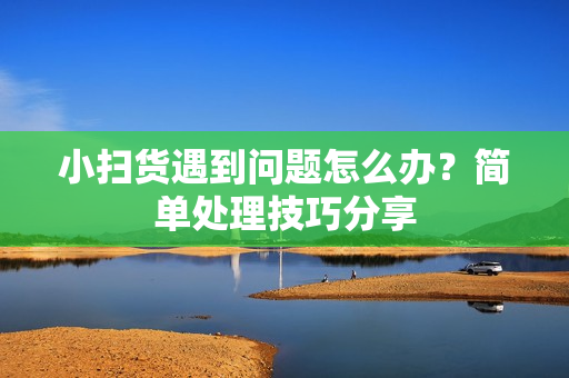 小扫货遇到问题怎么办？简单处理技巧分享