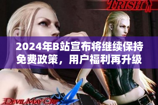 2024年B站宣布将继续保持免费政策，用户福利再升级