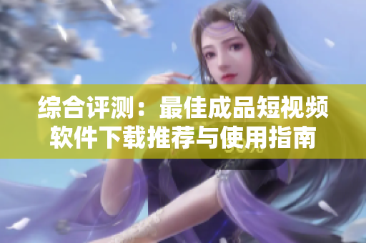 综合评测：最佳成品短视频软件下载推荐与使用指南