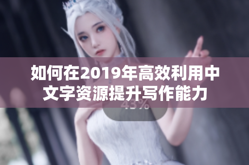 如何在2019年高效利用中文字资源提升写作能力