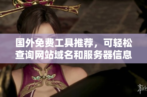 国外免费工具推荐，可轻松查询网站域名和服务器信息