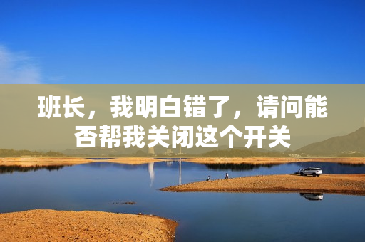 班长，我明白错了，请问能否帮我关闭这个开关