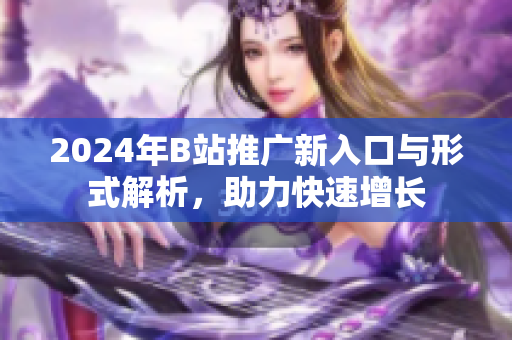 2024年B站推广新入口与形式解析，助力快速增长