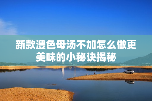 新款澧色母汤不加怎么做更美味的小秘诀揭秘