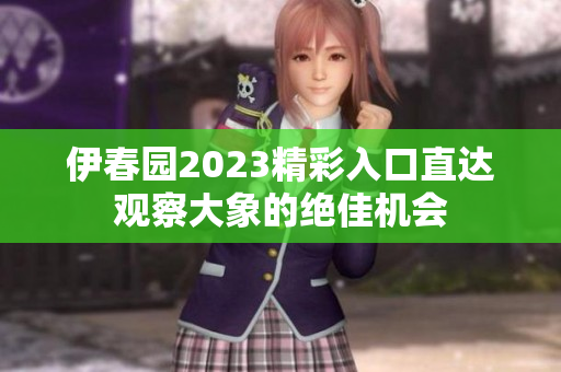 伊春园2023精彩入口直达观察大象的绝佳机会