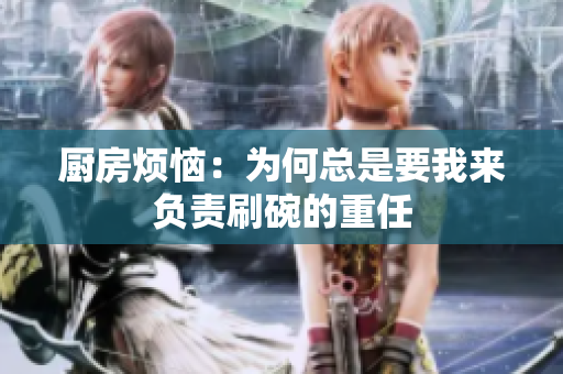 厨房烦恼：为何总是要我来负责刷碗的重任