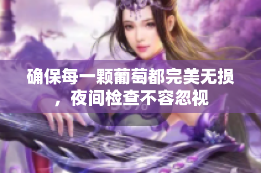 确保每一颗葡萄都完美无损，夜间检查不容忽视