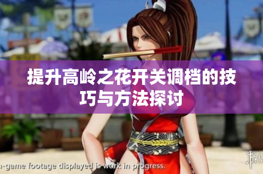 提升高岭之花开关调档的技巧与方法探讨