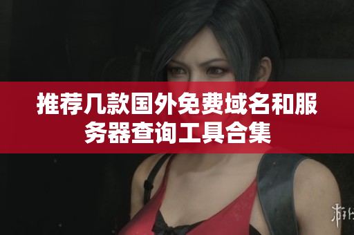 推荐几款国外免费域名和服务器查询工具合集