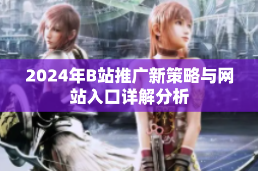 2024年B站推广新策略与网站入口详解分析
