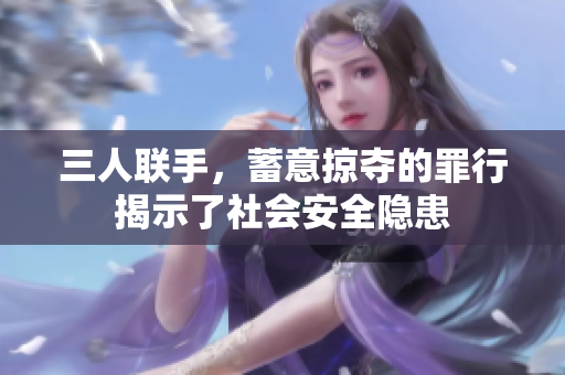 三人联手，蓄意掠夺的罪行揭示了社会安全隐患