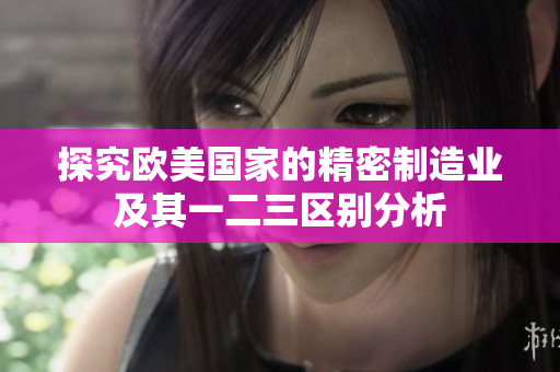 探究欧美国家的精密制造业及其一二三区别分析