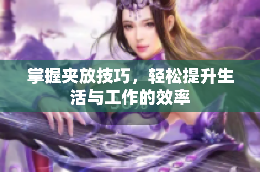 掌握夹放技巧，轻松提升生活与工作的效率