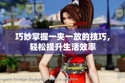 巧妙掌握一夹一放的技巧，轻松提升生活效率