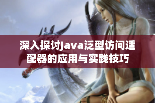 深入探讨Java泛型访问适配器的应用与实践技巧