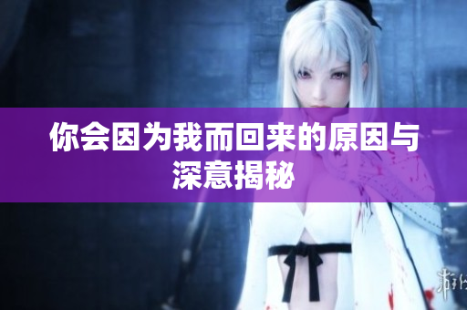 你会因为我而回来的原因与深意揭秘