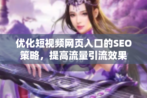 优化短视频网页入口的SEO策略，提高流量引流效果