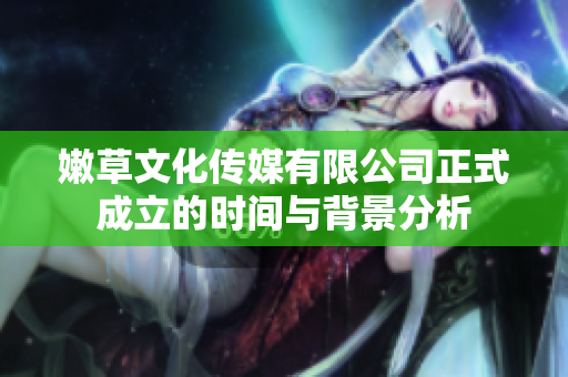 嫩草文化传媒有限公司正式成立的时间与背景分析